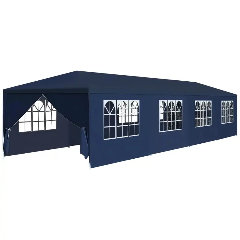 

Blue Garden Marquee 118.1"x472.4" Easy to assemble For outdoor backyard gardens