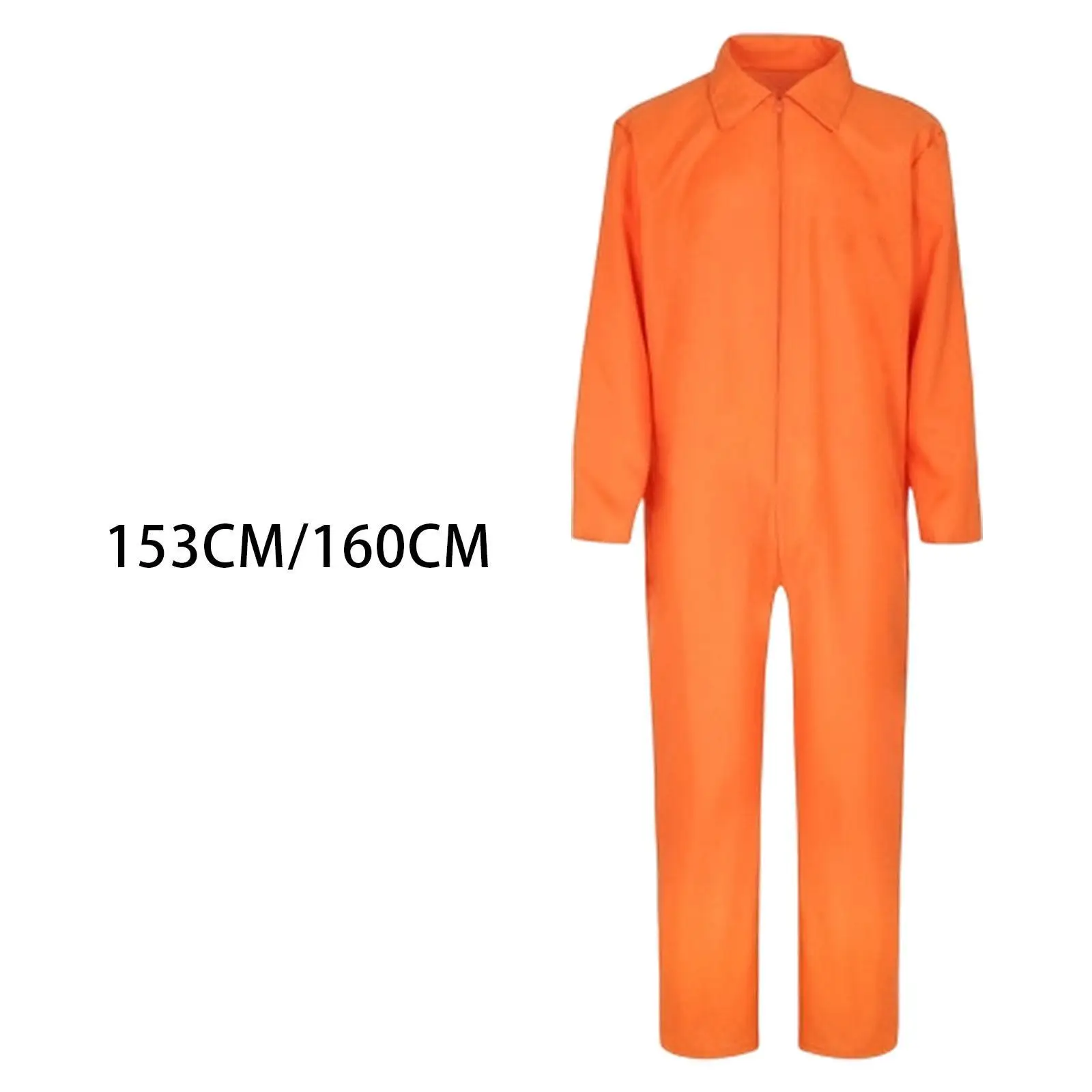 Prisoner Costume Fancy Dress Long Sleeve Coat for Men Women Novelty Outfit