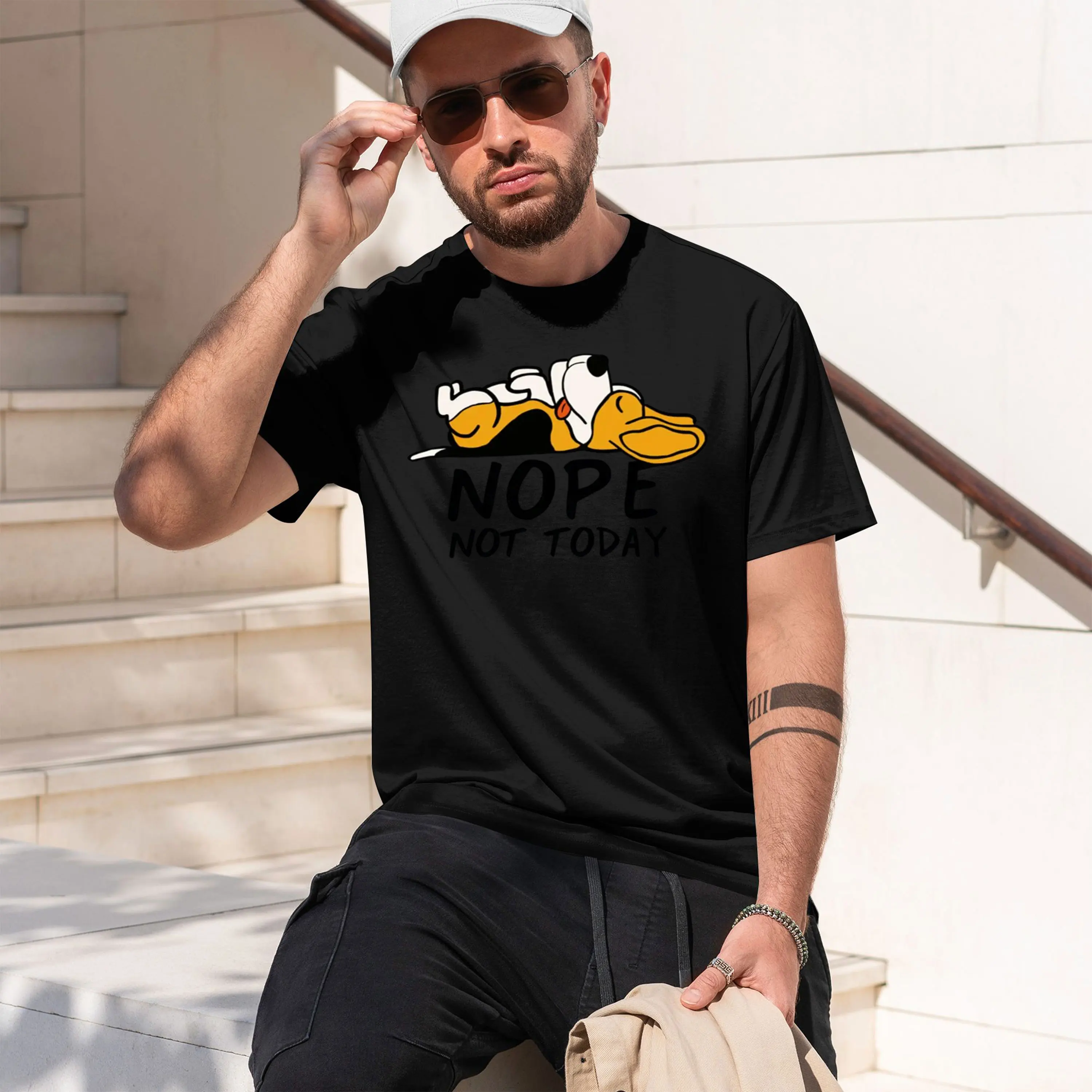 Nuevo Modelo 2026, Camiseta de Manga Corta para Hombre con Estampado Gráfico 'B Nope Not Today', Regalo para Amantes, Ropa Kawaii, Diseño Original, Regalos para Mujeres