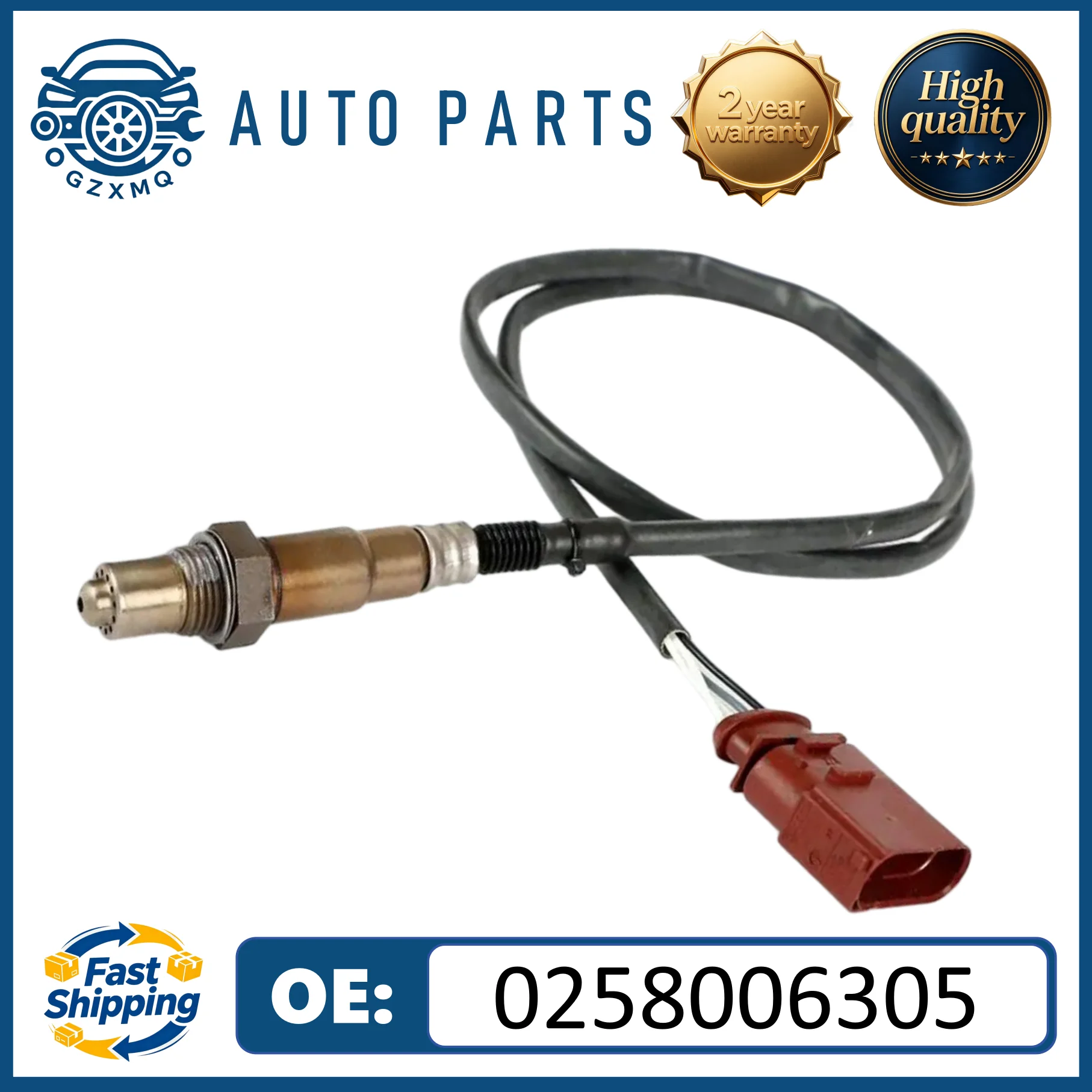 

0258006305 High-quality Oxygen Sensor fits for Audi A6, A4 1.8T, 2.0, Skoda Superb, Volkswagen Passat,Seat#0258006306 058906265V