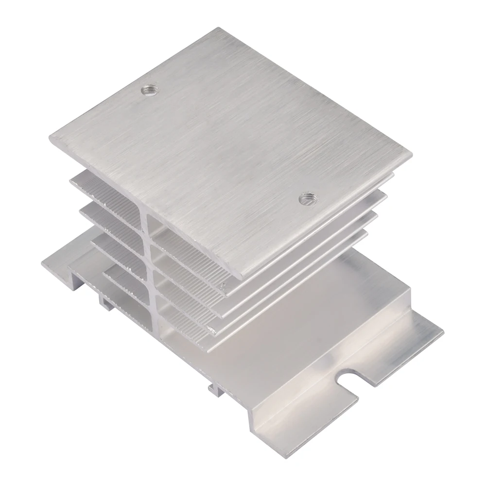Relé monofásico de estado sólido SSR, disipador de calor de aluminio, disipadores de calor, adecuado para relé 10A-25A