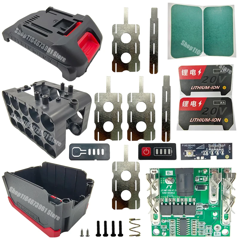 5s3p 18650 Lithium-Batteriegehäuse Aufbewahrungsbox PCBA BMS Schutzplatine für Makita Lomvum Zhipu Hongsong Jingmi Gehäuse