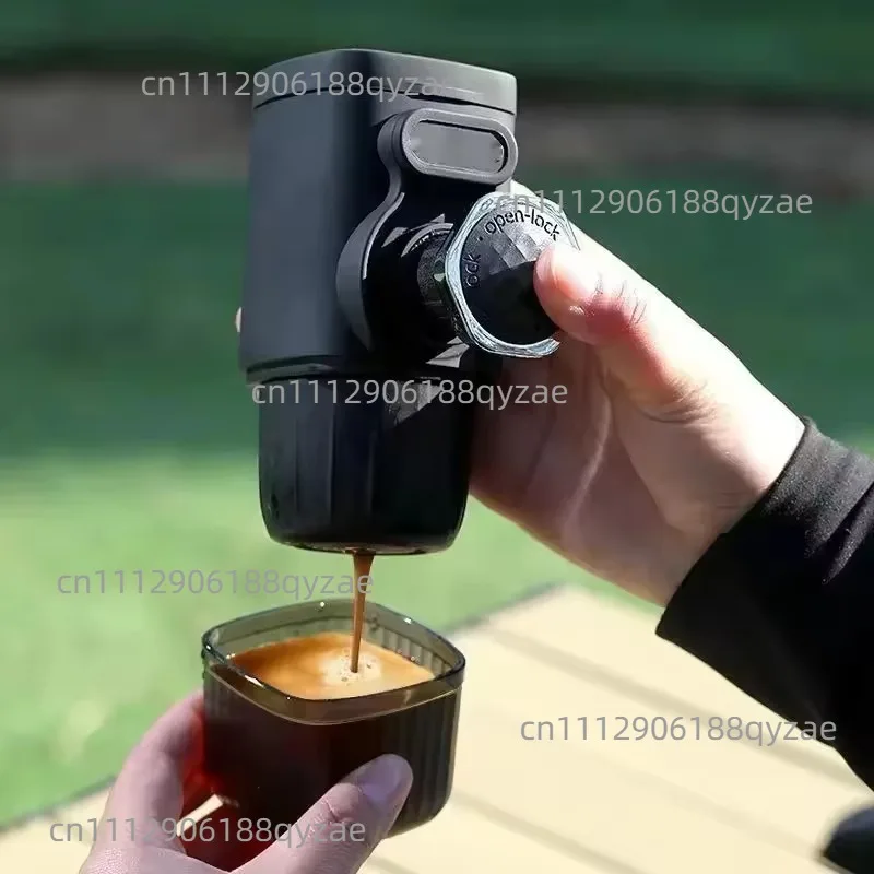 Portable Hand Press Coffee Machine, Capsule Coffee, Small Espresso Machine for Home Travel