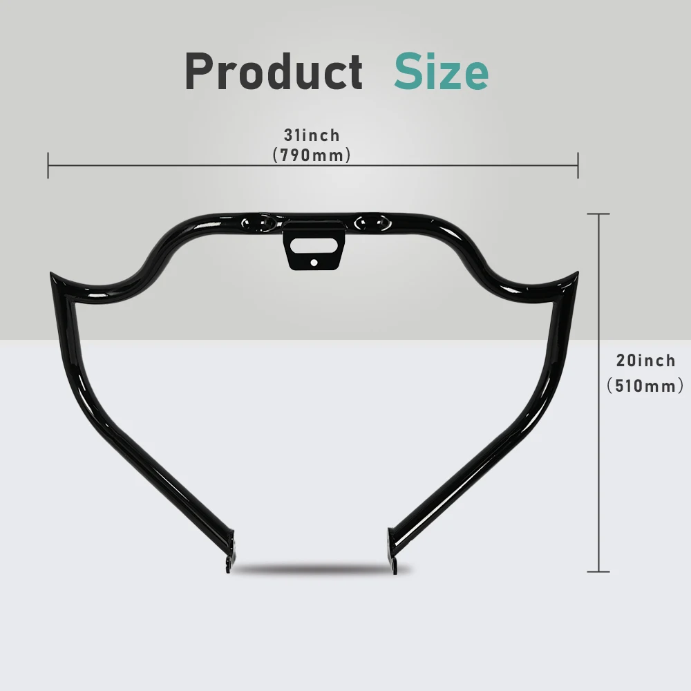 

Solid Steel Sharp Engine Guard Crash Bar Protector Pumper For Harley Davidson Softail 2018-Later (except FXDRS)