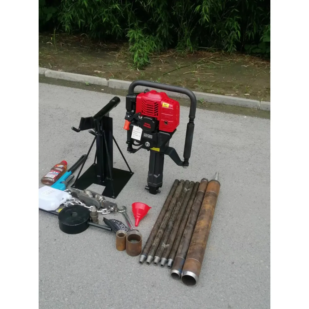 Spot backpack drilling rig, single person operation, portable drilling rig, convenient to use, lightweight soil retrieval drilli