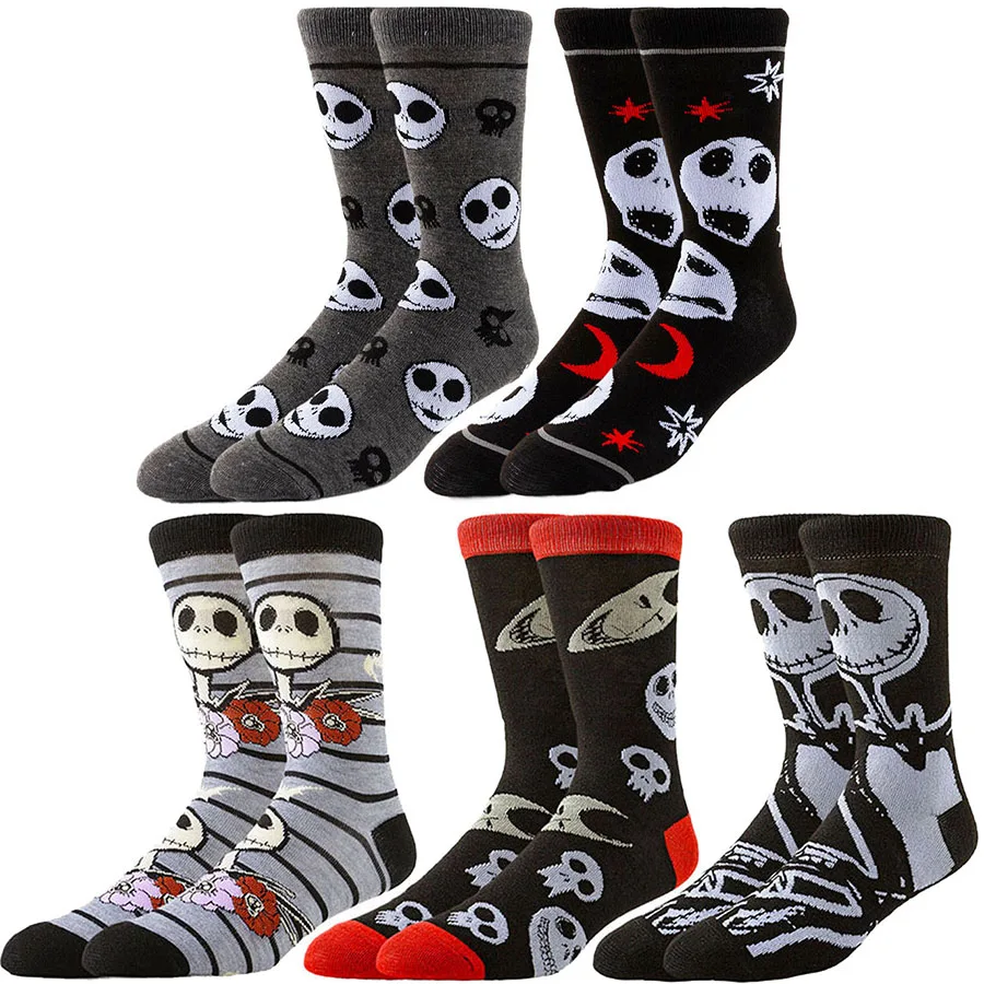 

Miniso Disney Men Women Hip Hop Street Fashion Funny Socks Cartoon Anime Prints Christmas Halloween Themes Novelty Casual Socks
