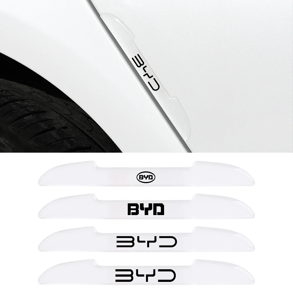 4PCS Car Door Anti Collision Strips For BYD F3 E6 Yuan Plus Atto F0 G3 I3 Ea1 Song Max Tang Dmi F3 2din 2014 G6 Car Accessories