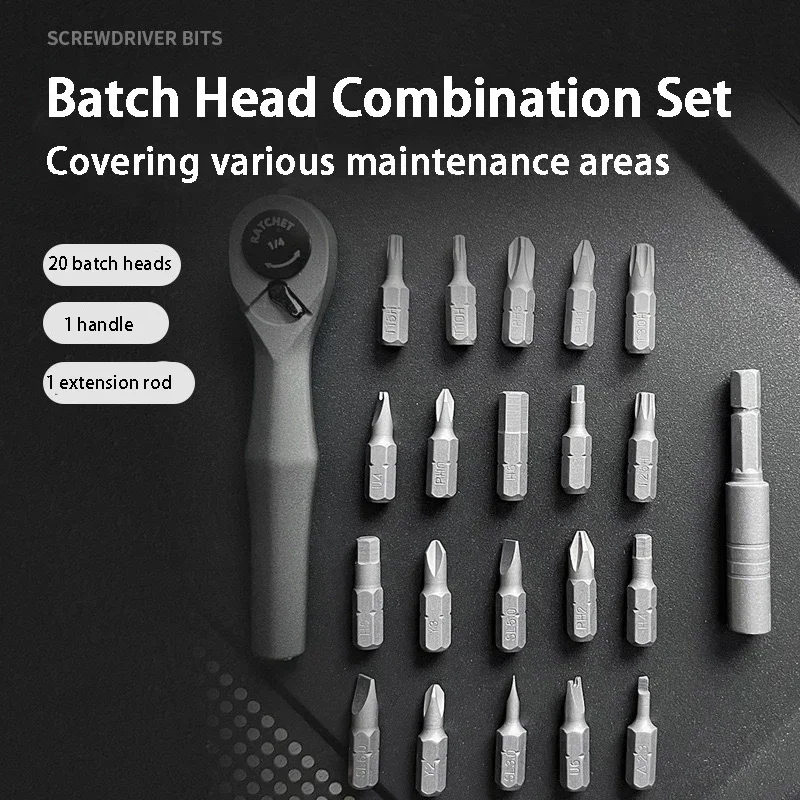 

Ratchet Wrench Set Multifunction Mechanic Tools Kit Extension Rod 22 in 1 Hex Torque Wrenches for Automotive Repair Household