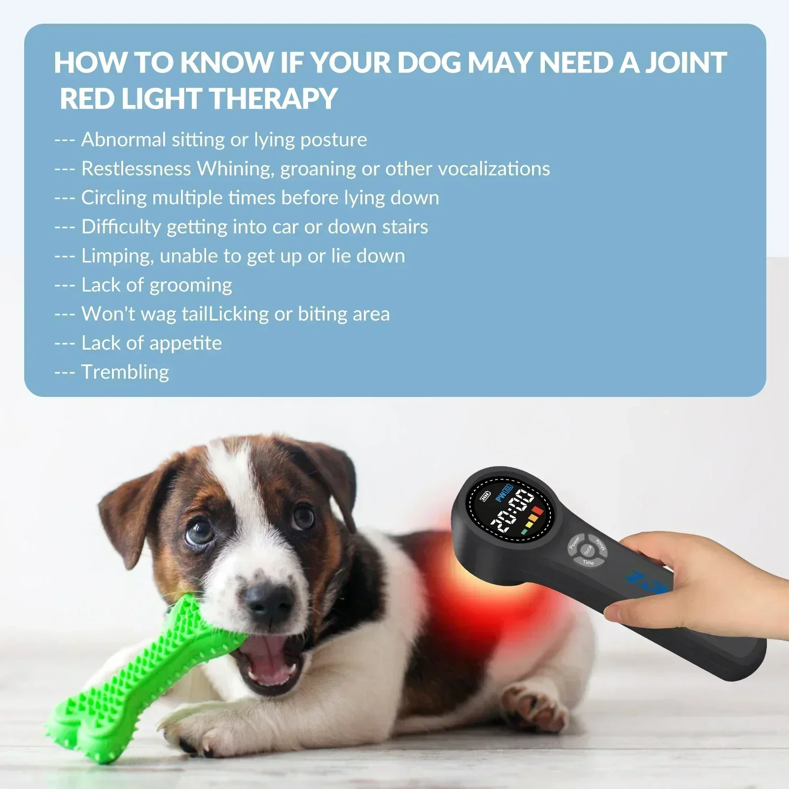 ZJKC 1760mW Cold Laser Therapy Device for Pets LLLT Laser Therapy High Power 980nm 810nm 660nm for Arthritis Body Pain Relief