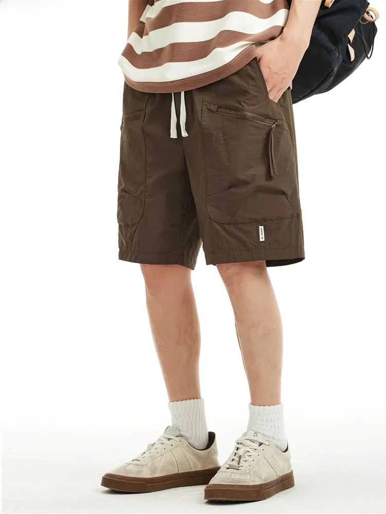 

Outdoor Qui Dry Sports orts Men's Thin Five-Quarter Loose Casual Straight Leg Workwear Pants Breathable Comfortable Summer