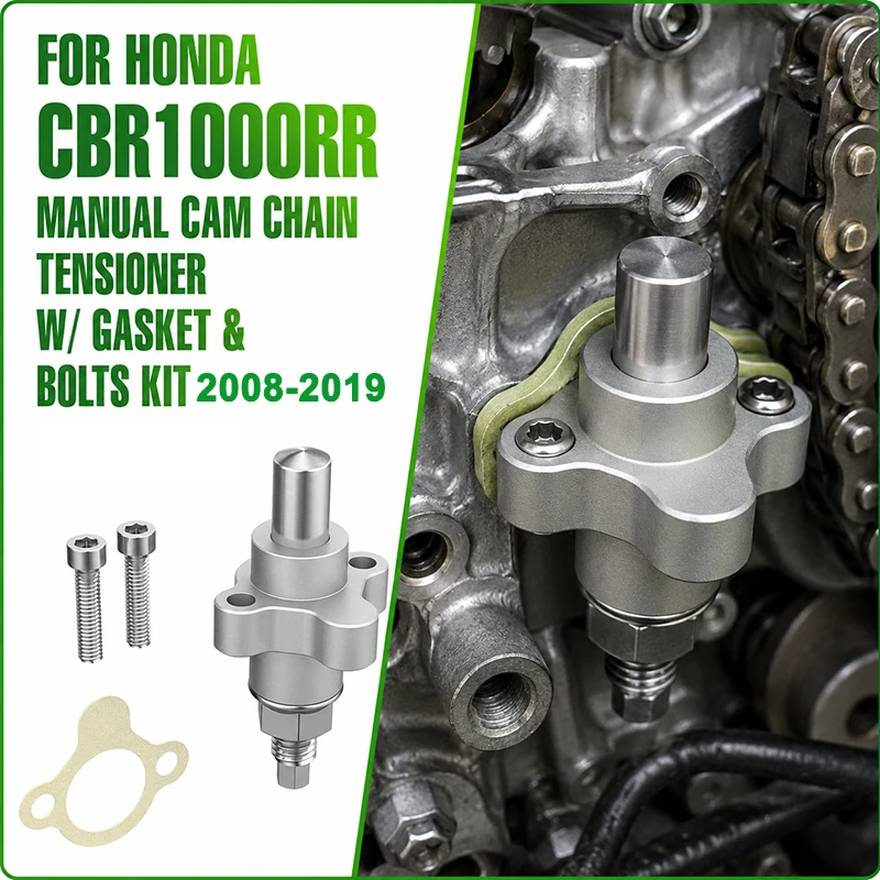 FOR HONDA CBR1000RR MANUAL CAM CHAIN TENSIONER W/ GASKET & BOLTS KIT 2008-2019