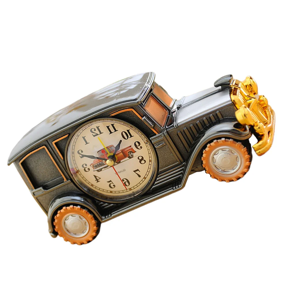 Classic Car Alarm Clock Bedside Digital Shelf Desktop Creative for Kids Office Vintage Decor