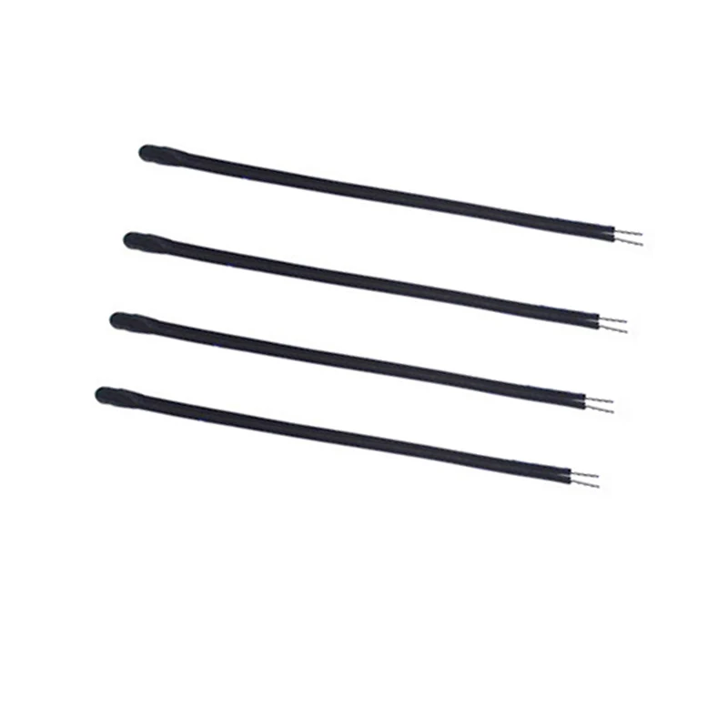 1pcs 10K 100K B3950/3435 NTC Thermistor PVC Lead Epoxy Small Black End Long=40/50/60/80mm Precision 1% Battery Protection