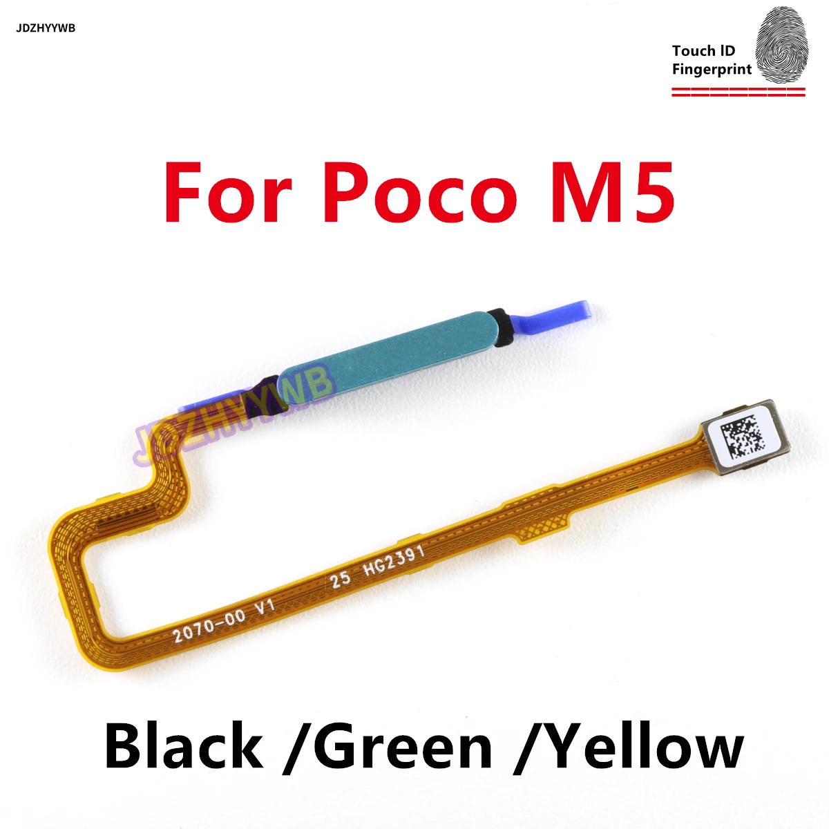 

Home Button Fingerprint Sensor Return Power Flex Cable For Xiaomi Poco M5