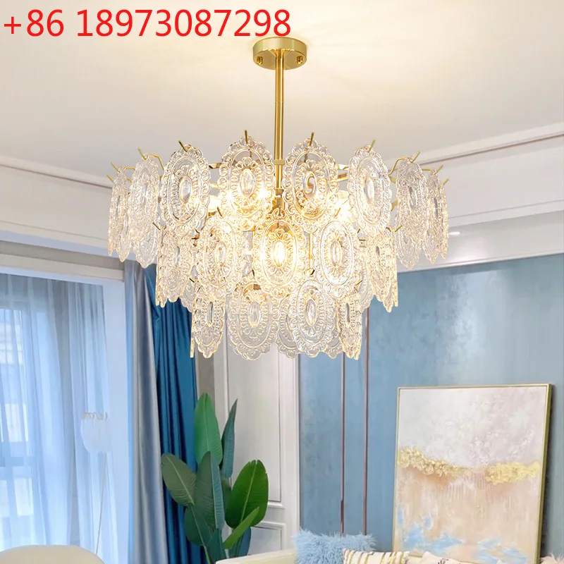 

Современный свет Интернет знаменитости гостиная свет простая креативная столовая главная спальня французская стеклянная люстра в стиле ретро