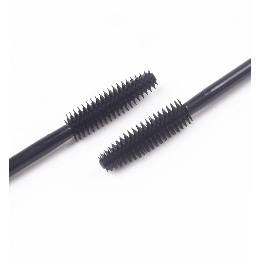 Pak van 100 OneOff Wegwerp Siliconen Wimper Mascara Borstels Wands Applicator Wenkbrauwborstel Make-up Tool Kit Set Torenvorm B