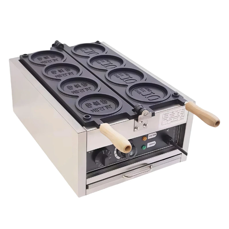 Электрическая вафельница с пузырьками, промышленная коммерческая, южнокорейская, Won, круглый сыр, золотая монета, оборудование для закусок, 110 В