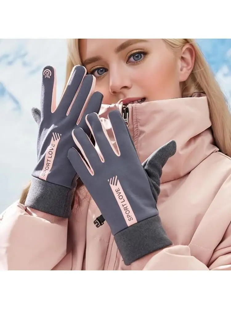 AliExpress NONE Women Winter Warm Touchscreen Gloves, Full Finger Outdoor Sports Cycling Gloves for Cold Weather