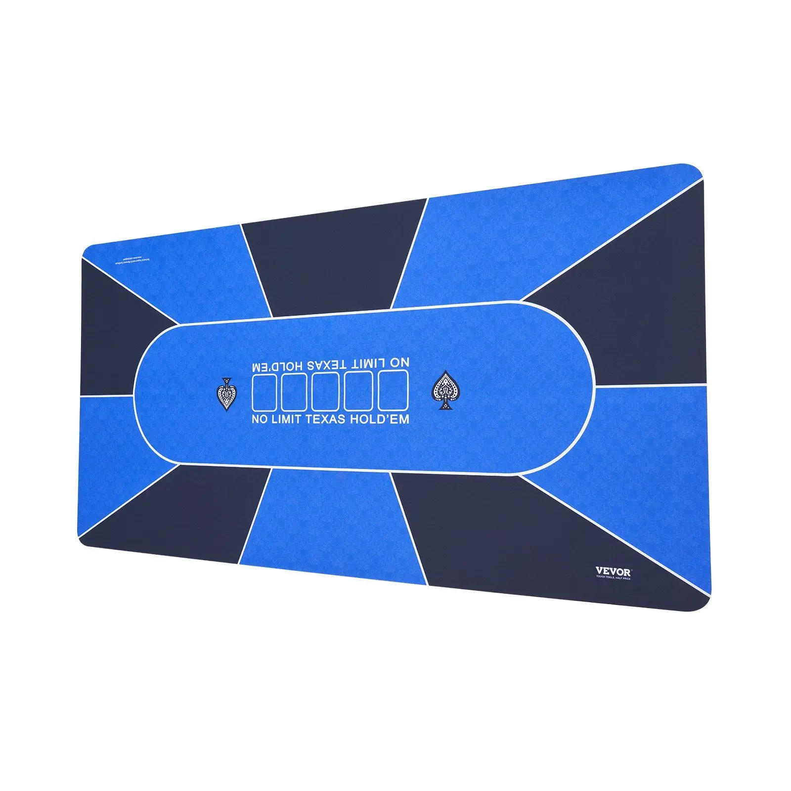 

VEVOR Poker Table Top 70 x 35 Inch Poker Mat 6-8 Players Foldable with Bag Blue