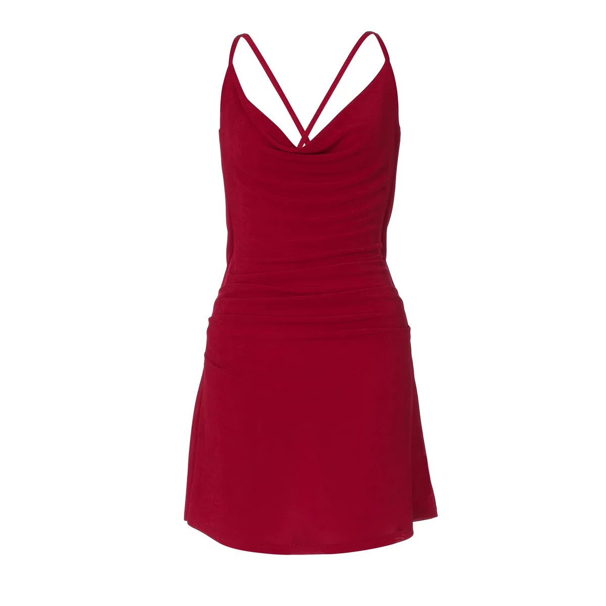 Robe dos nu, col licou, Sexy, décolleté en V profond, col découpé, Slim et polyvalent, Style fille, à bretelles, vêtements pour femmes