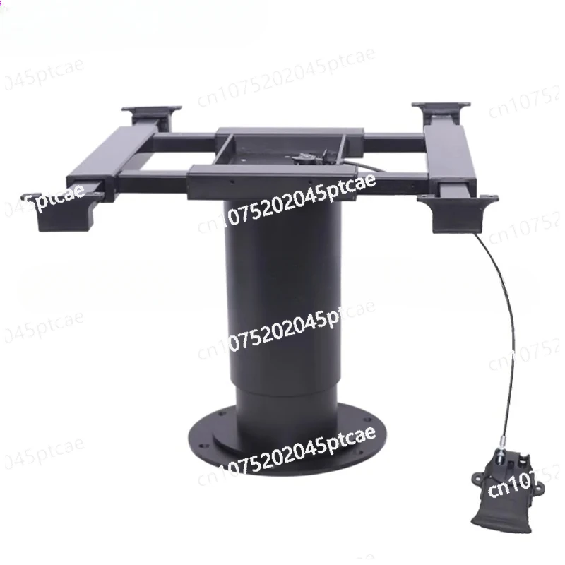 Adjustable Height Table Base, Enables Table Top with Swivel and Slide Function,Pneumatic Raised, RV Camper Adjustable Table Legs