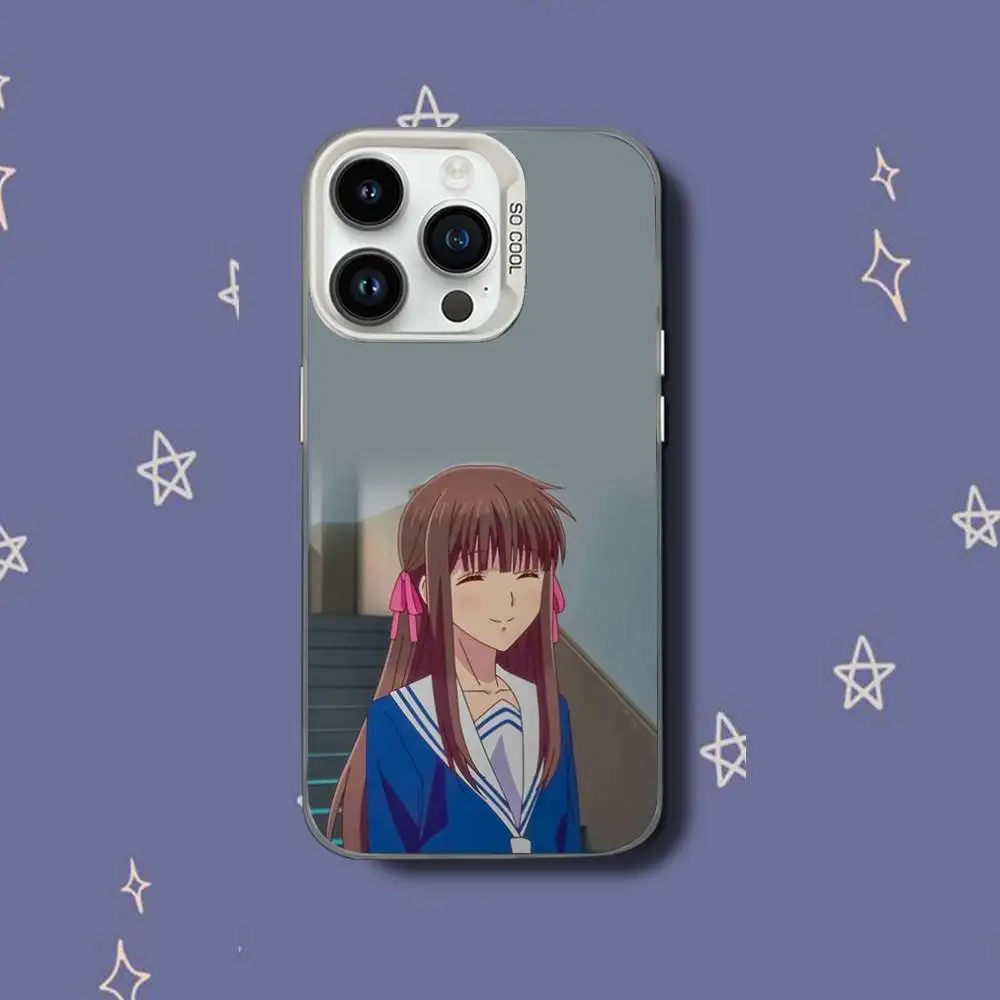 حافظة هاتف أنيمي Fruit B-Baskets لهاتف iPhone 17,16,15,14,13,12,11,Pro,XS,Max,Plus,Mini,SE غطاء مقاوم للصدمات من الحلوى البيضاء غير اللامعة #6