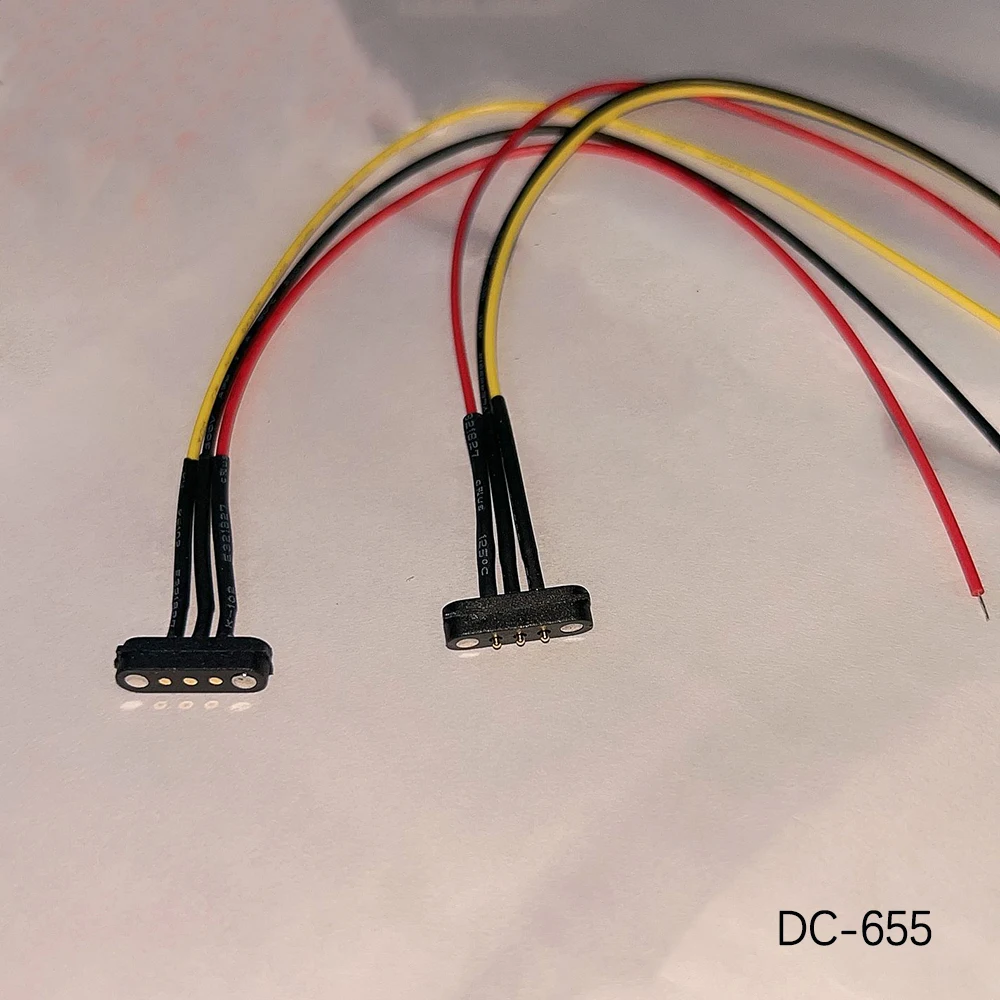 1 Paar 2A DC Magnetischer Pogo-Pin-Stecker 2-Pin 3 4 5P Pogopin Stecker Buchse Abstand 2,8mm 2,5mm Federbelasteter DC-Stromanschluss DC-Stecker – Detail 10