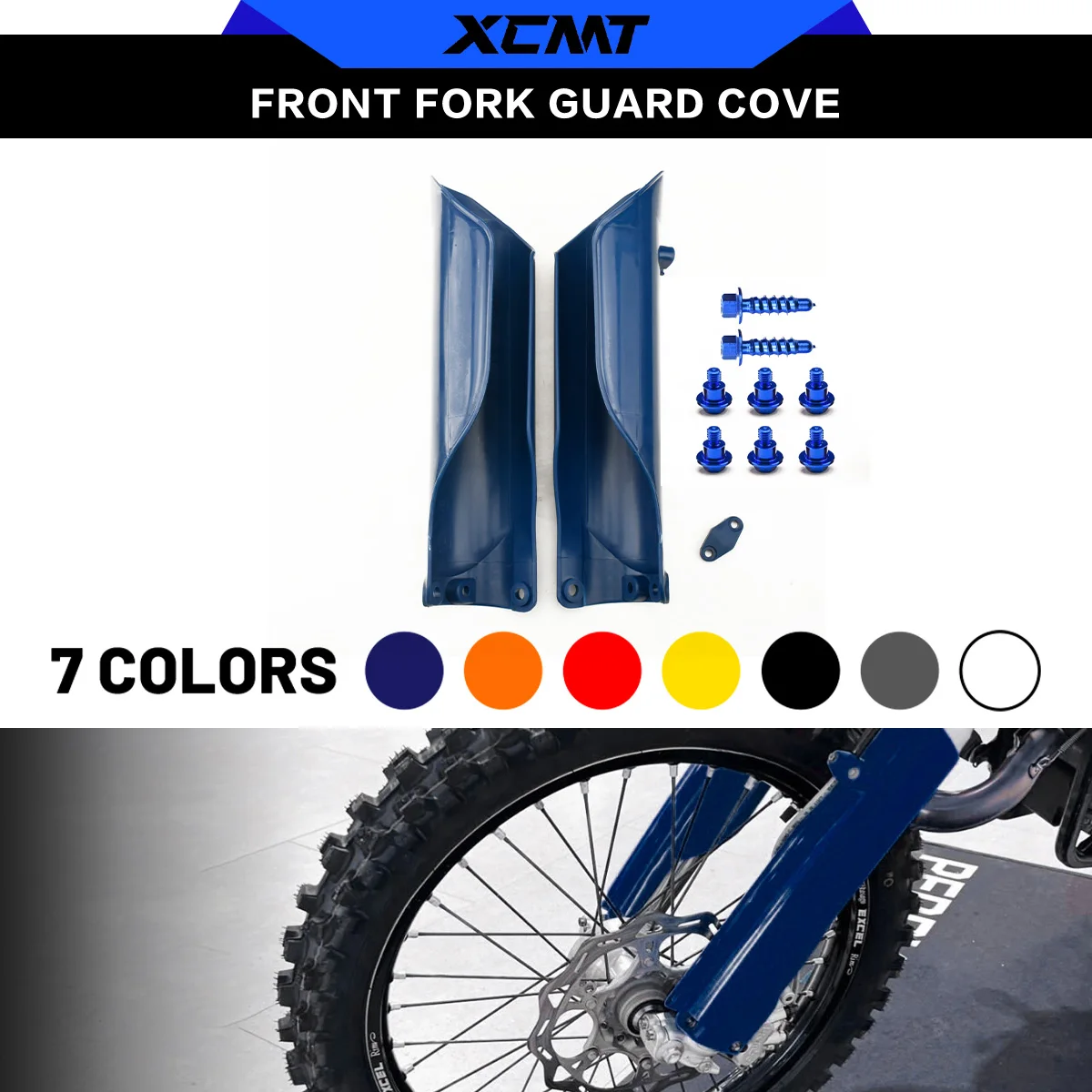 Motorcycle Fork Protector Guard Front Shock Absorber Cover For For Husqvarna 125-501 TE/FE/TX/FX/TC/FC 2016-2024