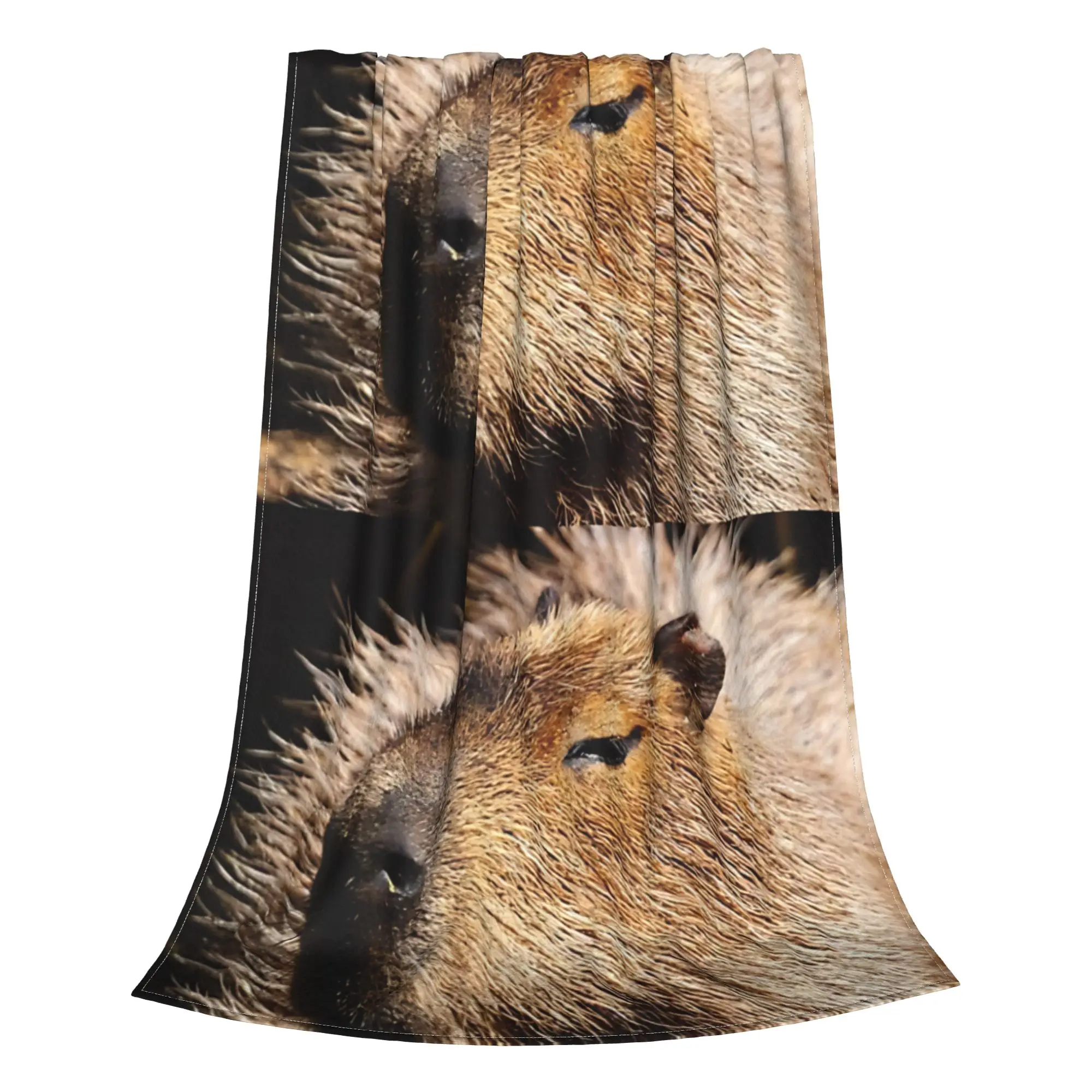 1PC Home Cutecore Capybara profile Capybara Blanket Super Cosy Plush Home Living Room Sofa Halloween
