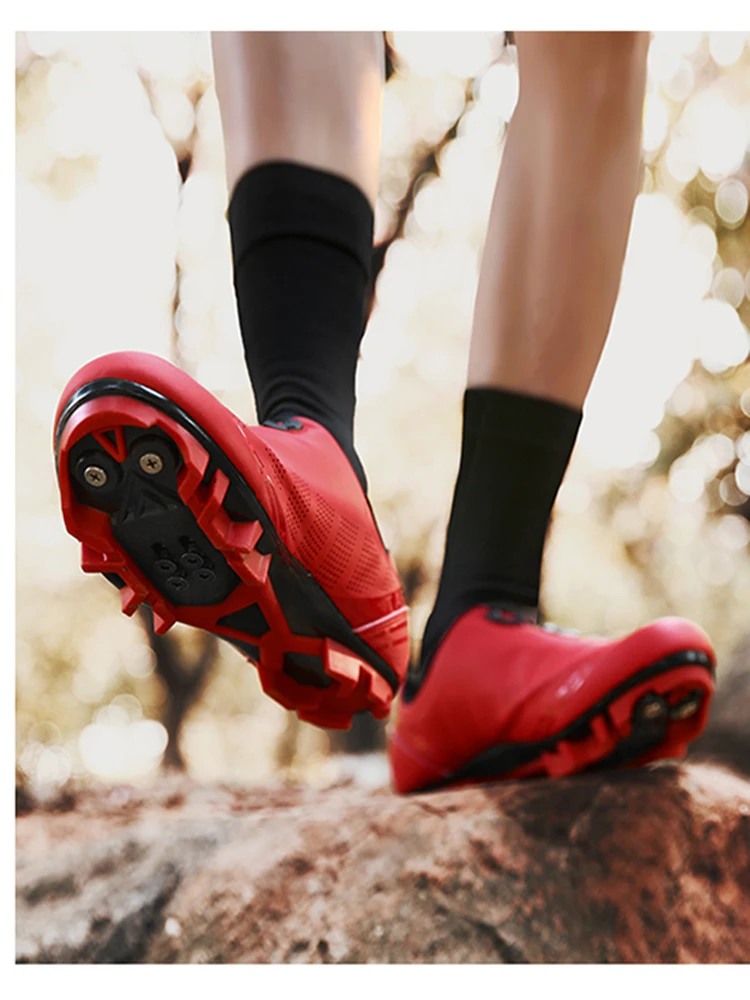 Unisex-Fahrradschuhe, atmungsaktive SPD-Rennradschuhe, professionelle MTB-Mountainbike-Schuhe, locklose Trainings-Fahrradschuhe – Detail 17