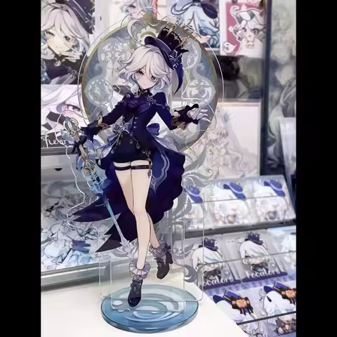 Anime Game Yuanshen Furina Desktop Table Ornament Acrylic Brand Role Stand Accessories Fan Collection Cosplay Gift Souvenir