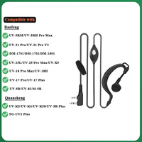 UV-K6 UV-5R Plus Headset For Baofeng Walkie Talkie UV-5RM M-5R UV-13 Pro UV-17 Pro GPS Earpiece UV-21 UV-16 UV-20 UV-25 Earphone