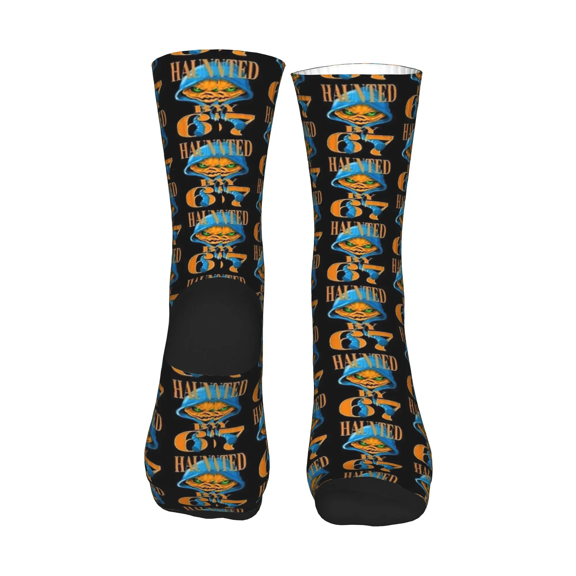 مسكون بواسطة 67 جوارب الهالوين المضحكة على شكل يقطين جوارب قوطية للرجال جوارب خارجية ناعمة نمط شتوي جوارب مضادة للانزلاق