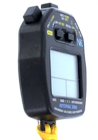 Nk Intervall 2000Split/Rate Stoppuhr Segment Timer