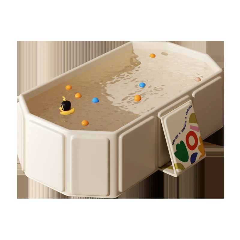 

Indoor foldable baby bath tub Children's bath tub Household thickened and enlarged bath bucket Baby products