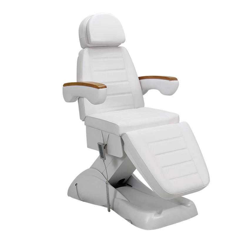 

2025 New White Electric Facial Bed | Adjustable Height Back Leg | Salon Spa Microblading Treatment Bed