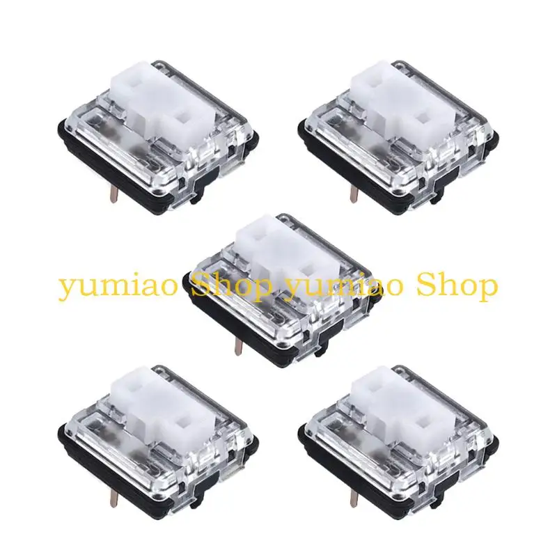 587B 5Pcs Mechanical Keyboard Low Shaft Switches Soundless Operation Automated Assembly for G815 G915 G813 G913