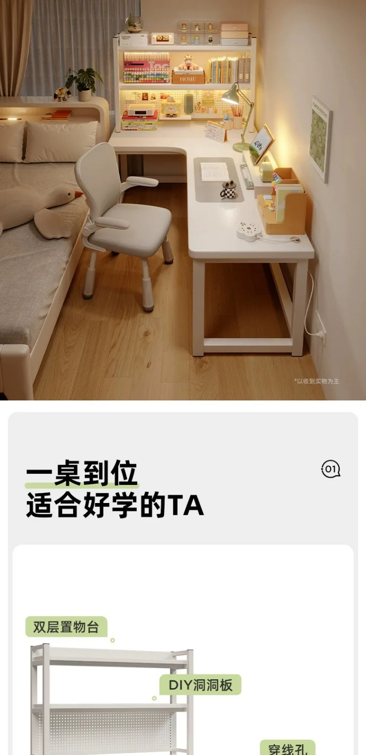 Comò ad angolo Tavolo da trucco Comò ad angolo tipo L