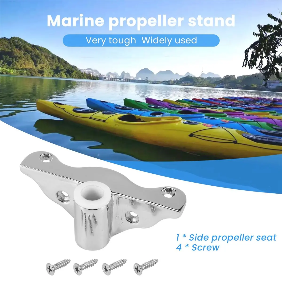 【CYBER MONDAY】Side Mount Rowlock Boat Row Lock Oarlock Support Bracket Oar Sockets Marine Yacht Kayak Canoe Accessories