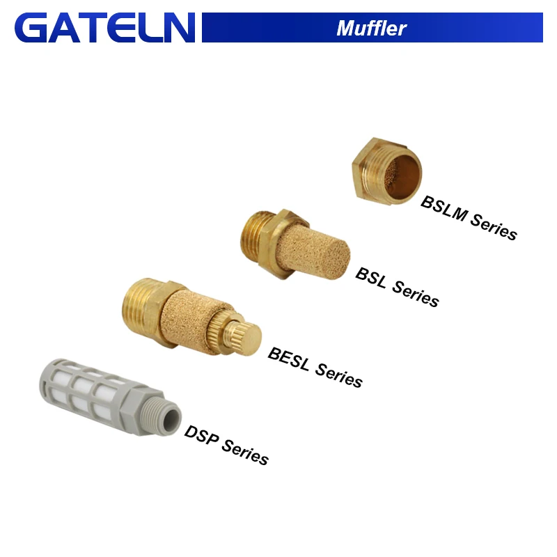 Exhaust Muffler BSL BSLM BESL DSP 1/8 1/4 3/8 1/2 3/4 1''Fitting Noise Filter Reducer Connector