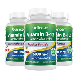 Vitamin B12 6000 Mcg Capsules - Normal Energy Production and Metabolism, Immune System Support