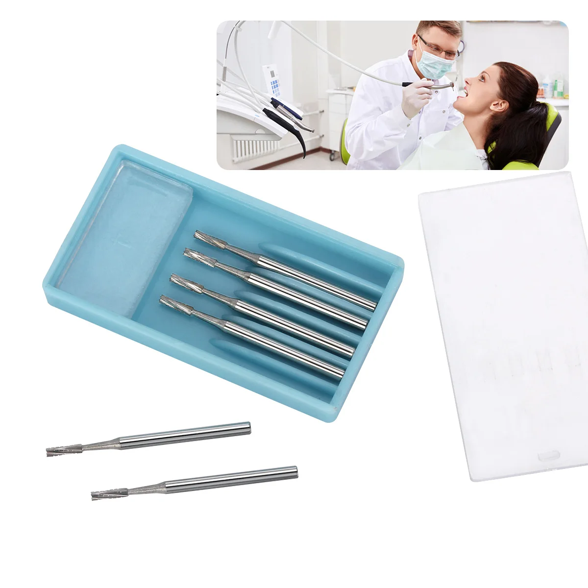AZDENT Dental Chirurgische Hartmetallbohrer 25 mm Bohrer FGXL 4/6/8/557 Polierbohrer für Hochgeschwindigkeitshandstück Zahnmedizinwerkzeug – Detail 10