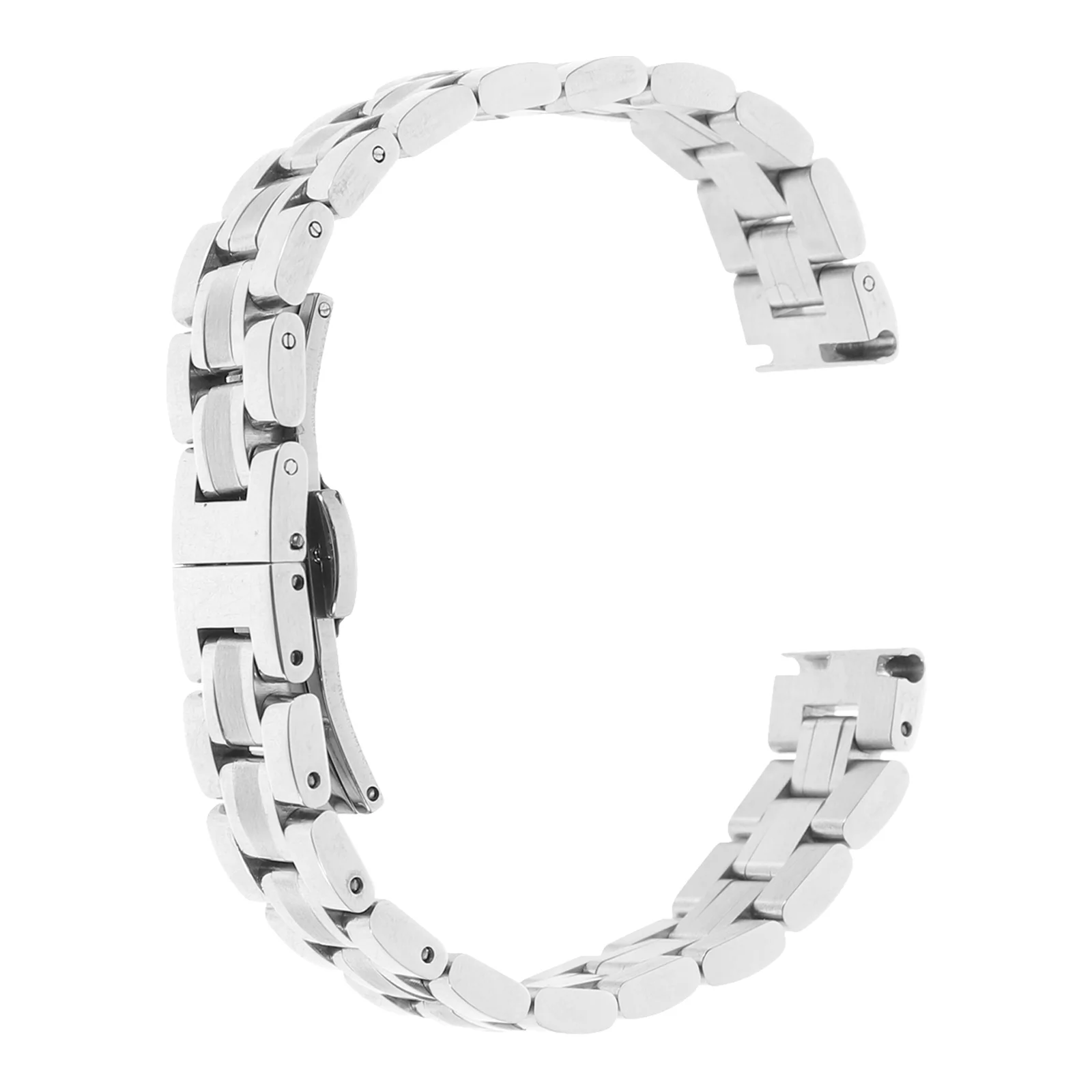 

Silver 18mm Stainless Steel Watch Band Replacement Strap Classic Comfortable Fashion Durable Wristband Replacement Watch Band