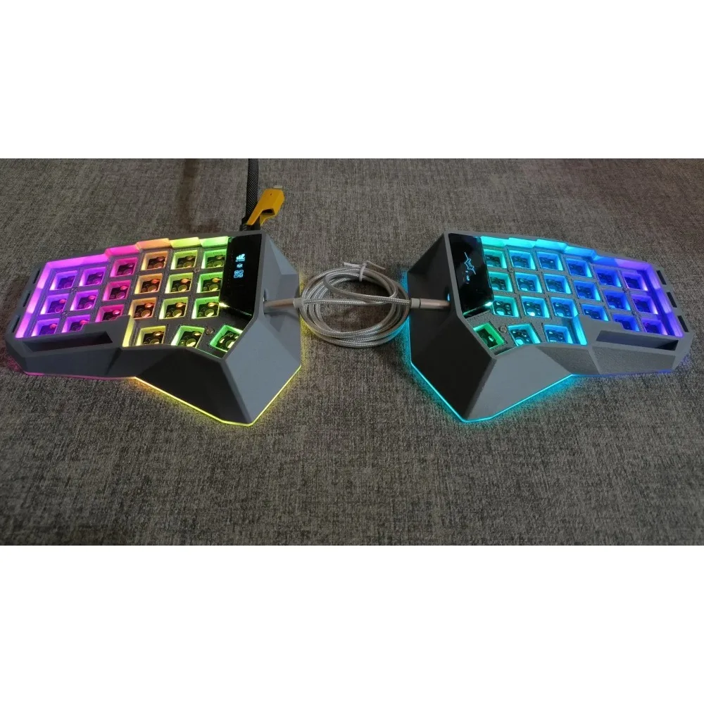 Corne crkbd คีย์บอร์ดแบบแยก PCB วัสดุชุดคีย์บอร์ดฮอร์นที่กำหนดเองเคสอะคริลิคคีย์บอร์ด V3เชอร์รี่อุปกรณ์เสริมสำหรับเล่นเกม