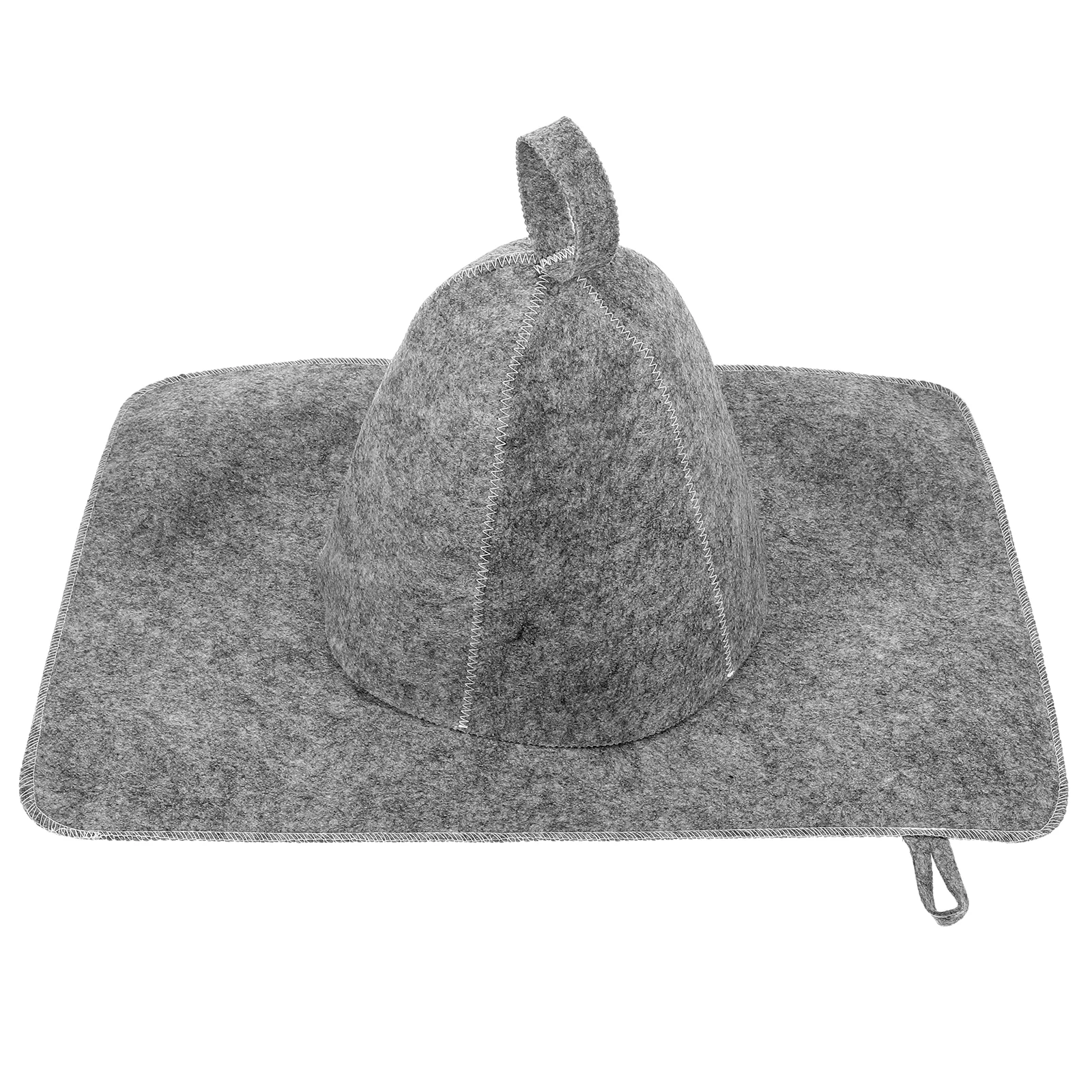 1 Set of Felt Sauna Hat Pad Set Comfortable Sauna Cap Portable Sauna Cap Cushion Set