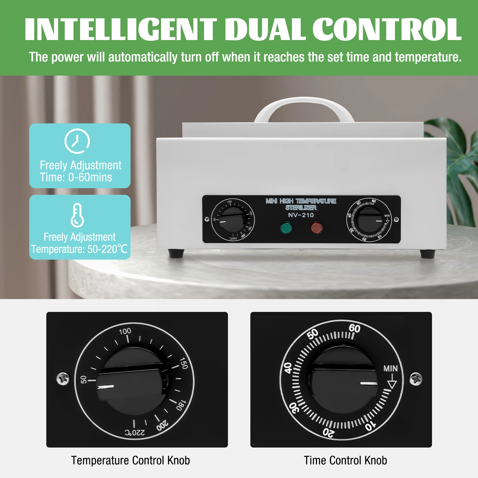 Sterilizzatore ad aria calda da 300 W 220 ℃   Sterilizzatore professionale ad alta pressione per