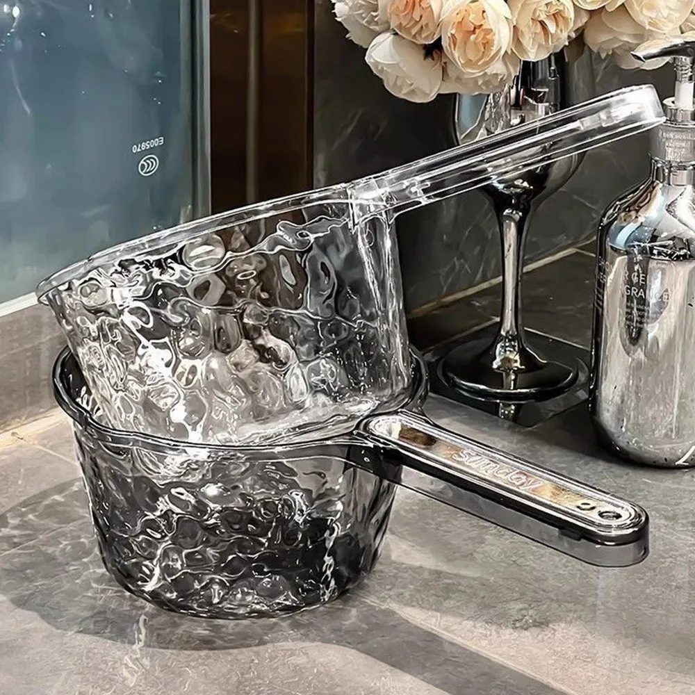 Durable Thickened Dipper Water Ladle Transparent Unbreakable Water Scoop PET Bathing Spoon Kitchen Gadgets