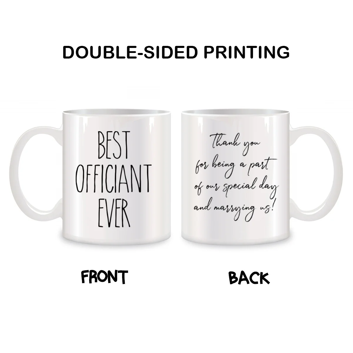 Best Officiant Ever Mugs Funny Wedding Officiant Birthday Christmas Gifts Novelty Coffee Cups 11 oz