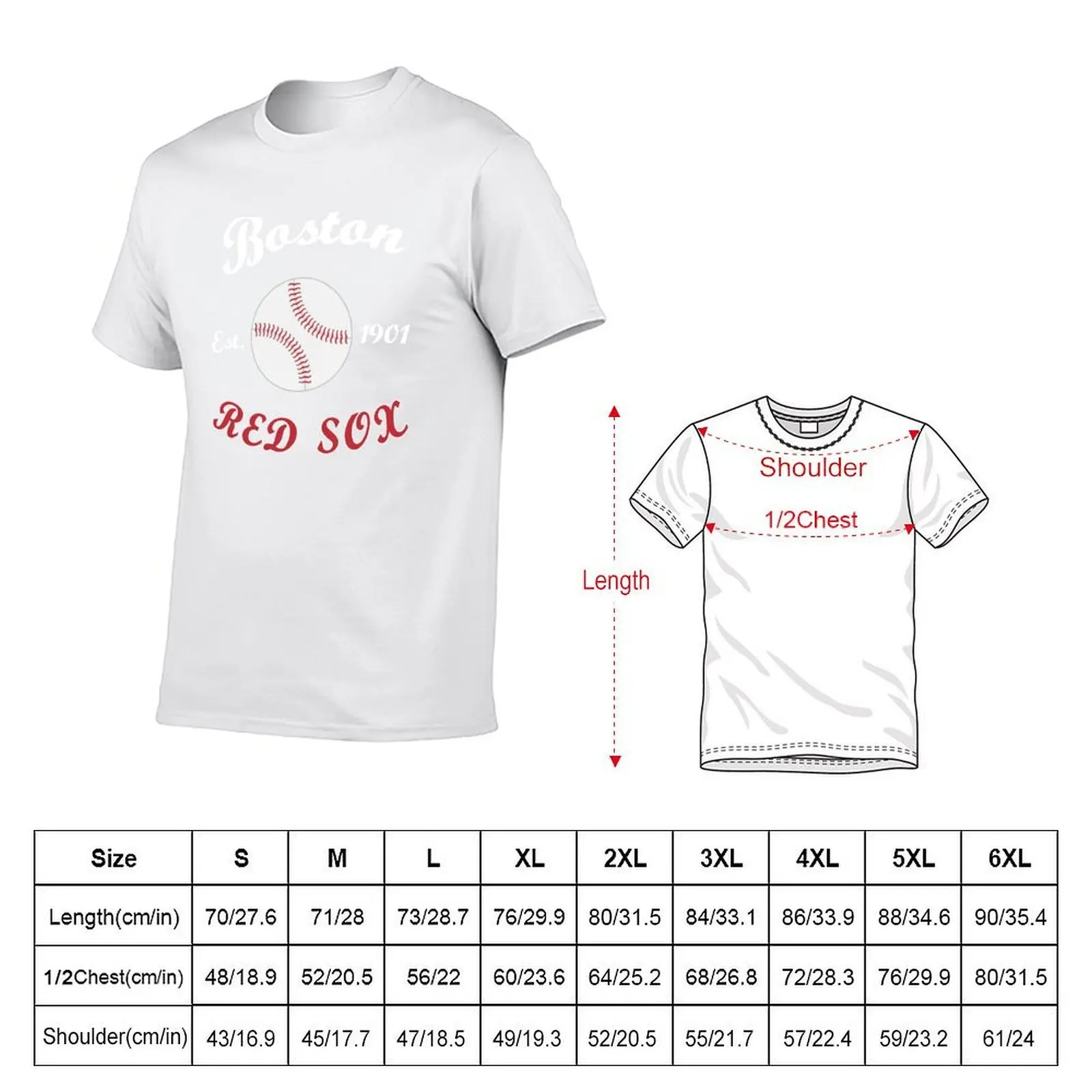 Boston baseball team T-Shirt man t shirt heavy cotton g man t shirts for men T-Shirt