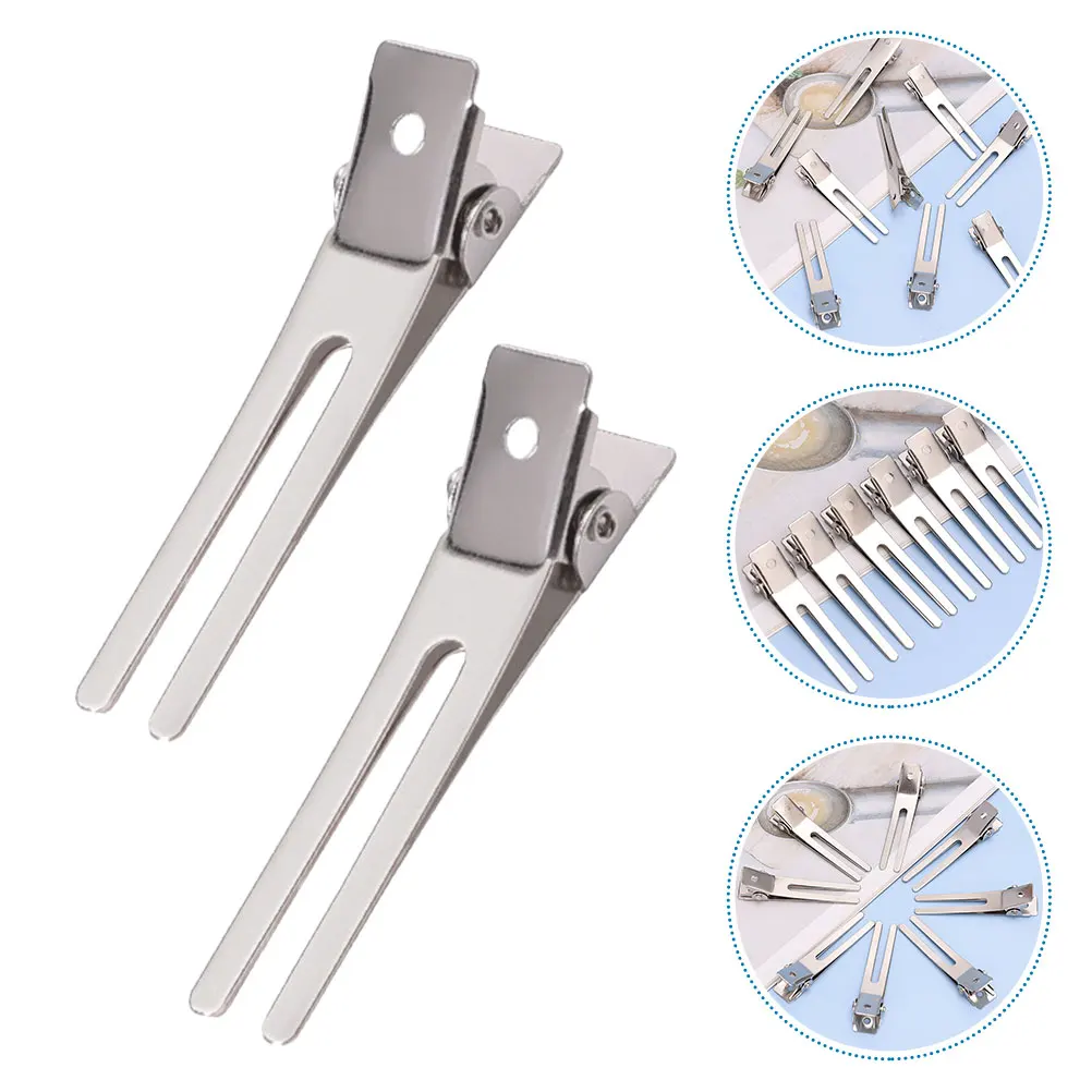 

35pcs Metal Duckbill Hair Clips Durable Sectioning Barber Grips Hairdresser Tools Silver Color Salon Accessories